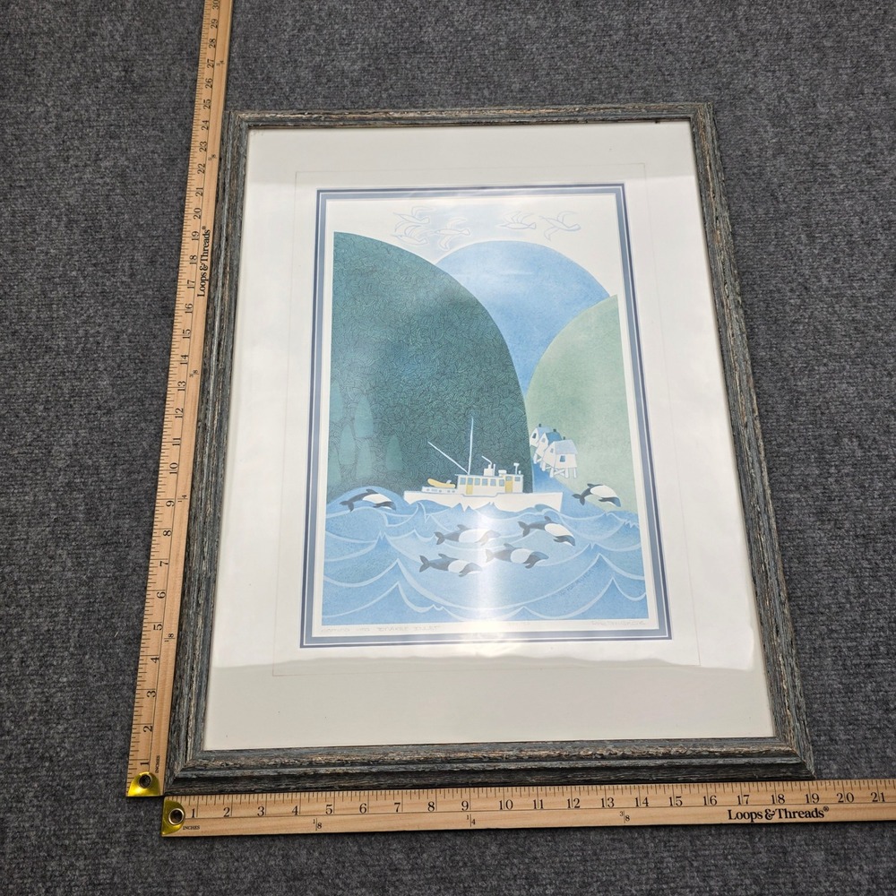 Rie Munoz Signed Limited Edition Print Coming into Tenakee Inlet 544/750 Framed - Picture 6 of 8
